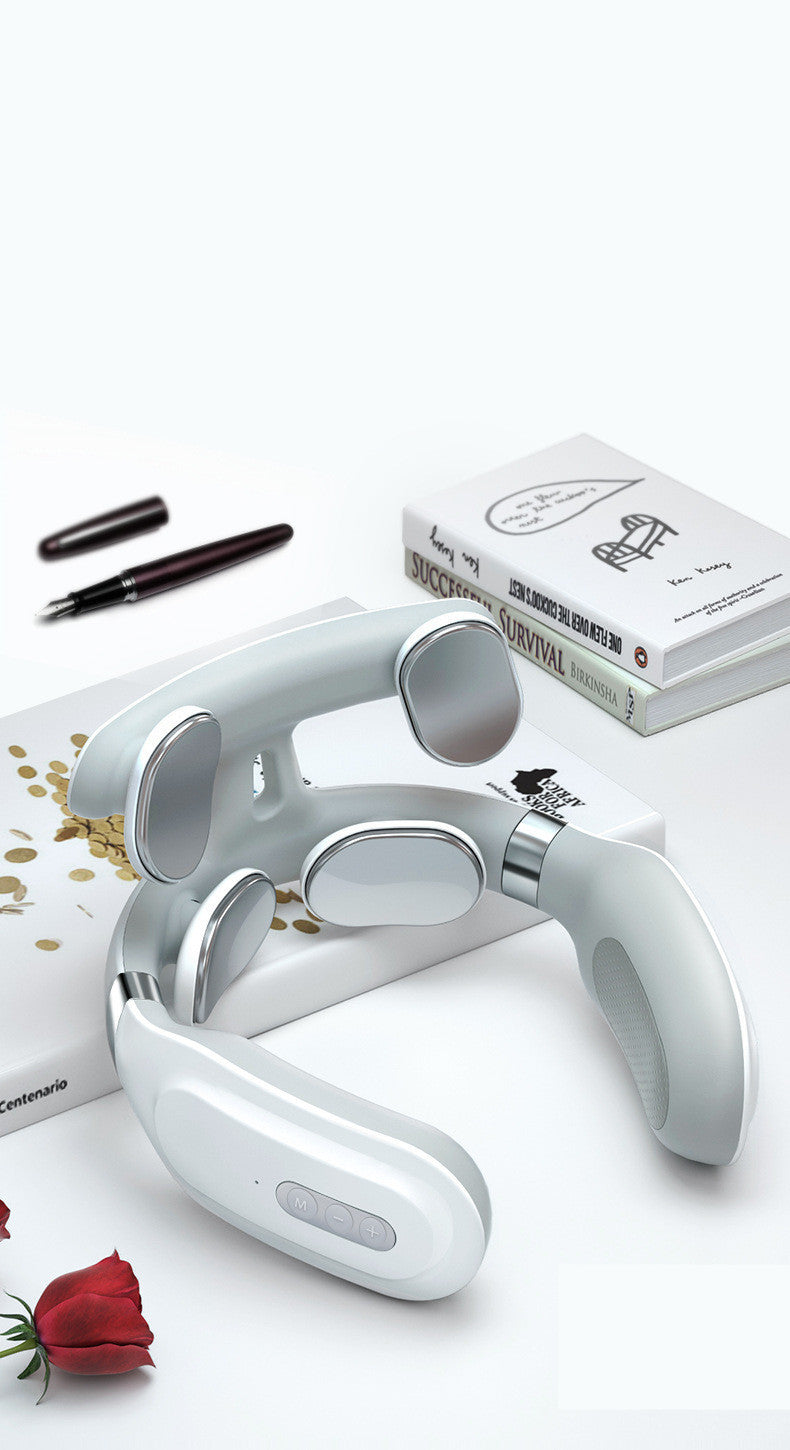 Portable Neck Massager with 5 Modes & Heat Therapy