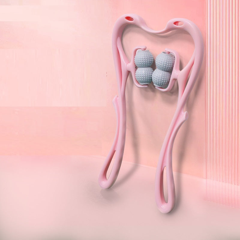 Four-Wheel Manual Cervical Clip Neck Massager