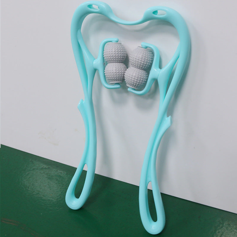 Four-Wheel Manual Cervical Clip Neck Massager