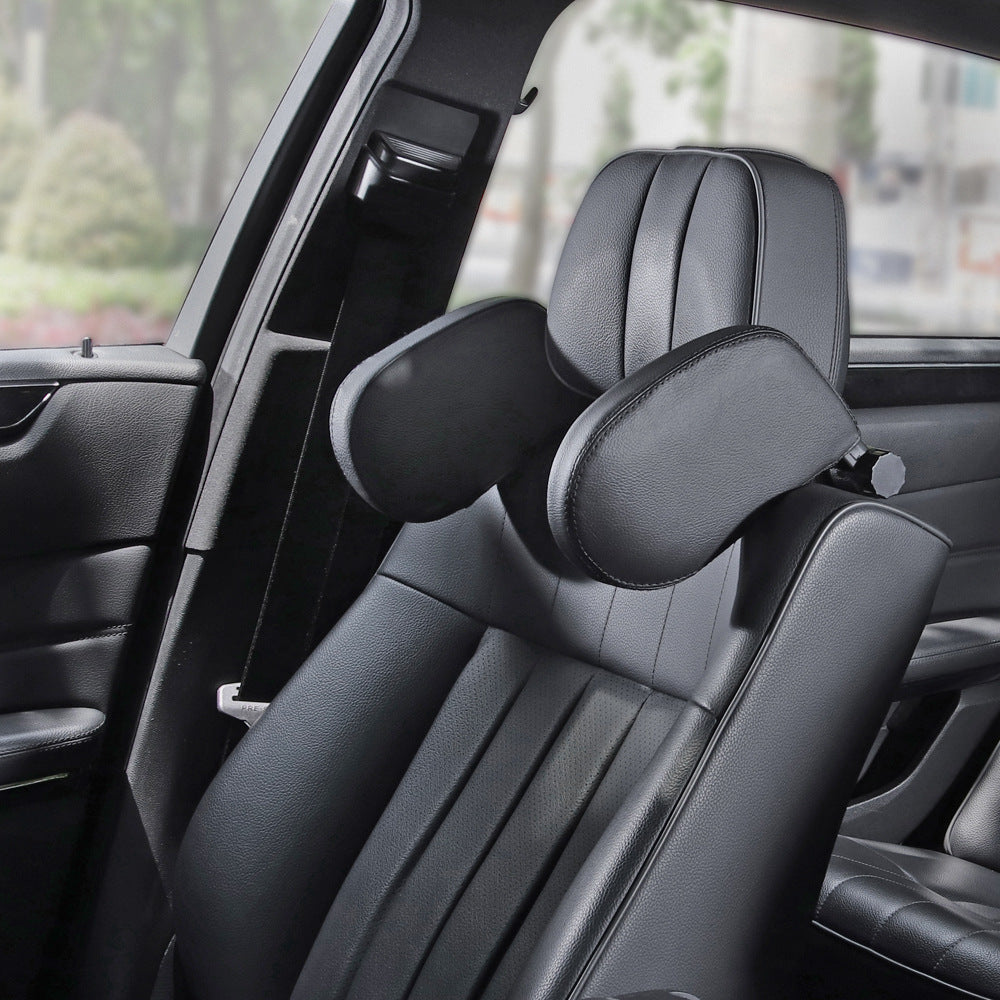 Adjustable Leather Headrest Pillow