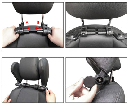 Adjustable Leather Headrest Pillow